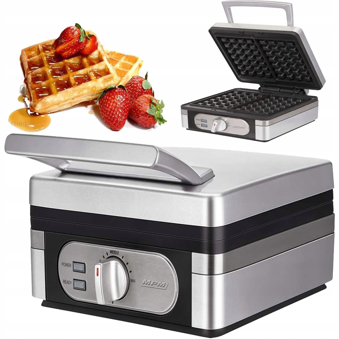 Gofrownica MPM MGO13 srebrna 1400W