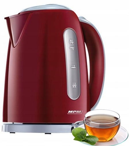 CZAJNIK BEZPRZEWODOWY MPM MCZ85 BORDO 1,7L 2200W