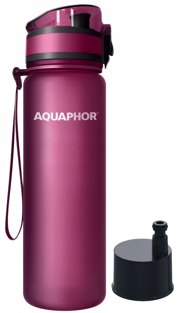 Butelka filtrująca Aquaphor City 0,5 l bordowa
