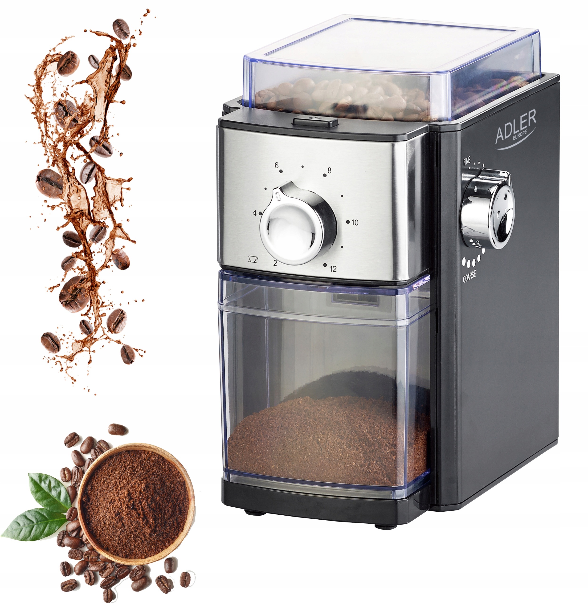 MŁYNEK DO KAWY ŻARNOWY REGULACJA MIELENIA AD4448