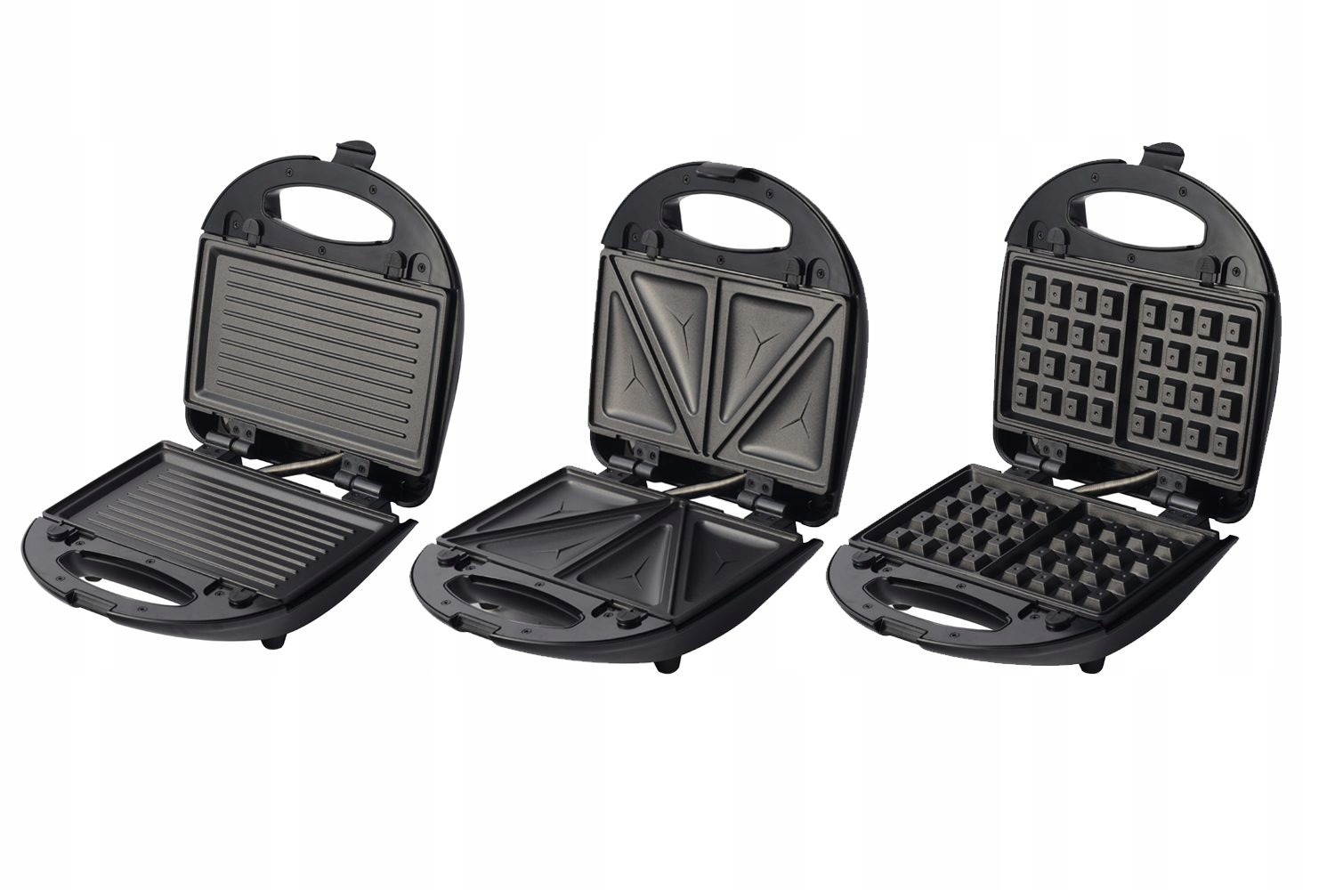 Opiekacz Blaupunkt SMS611 czarny 750W 3W1 INOX