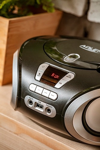 RADIO ODTWARZACZ BOOMBOX CD-MP3 USB ADLER AD1181