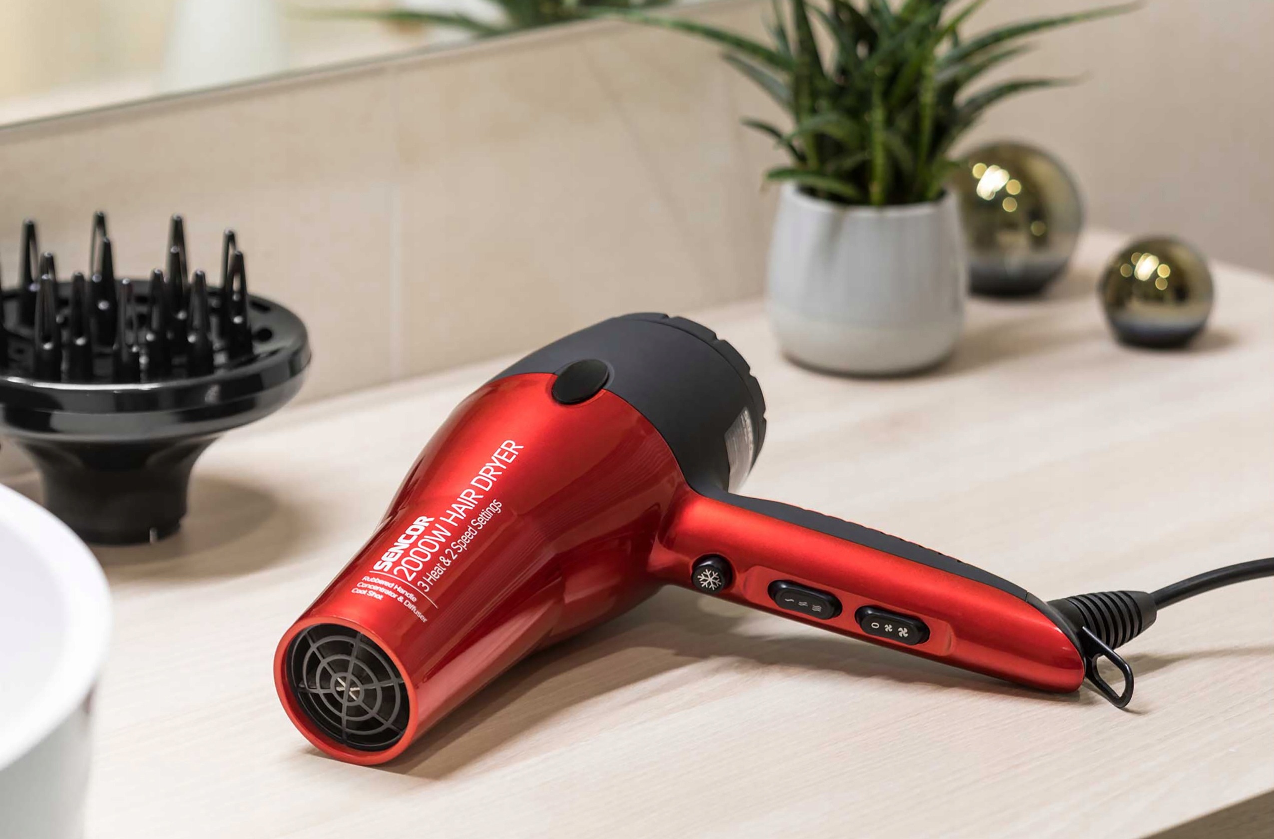 Suszarka do włosów z dyfuzorem Sencor 2000W 6701RD