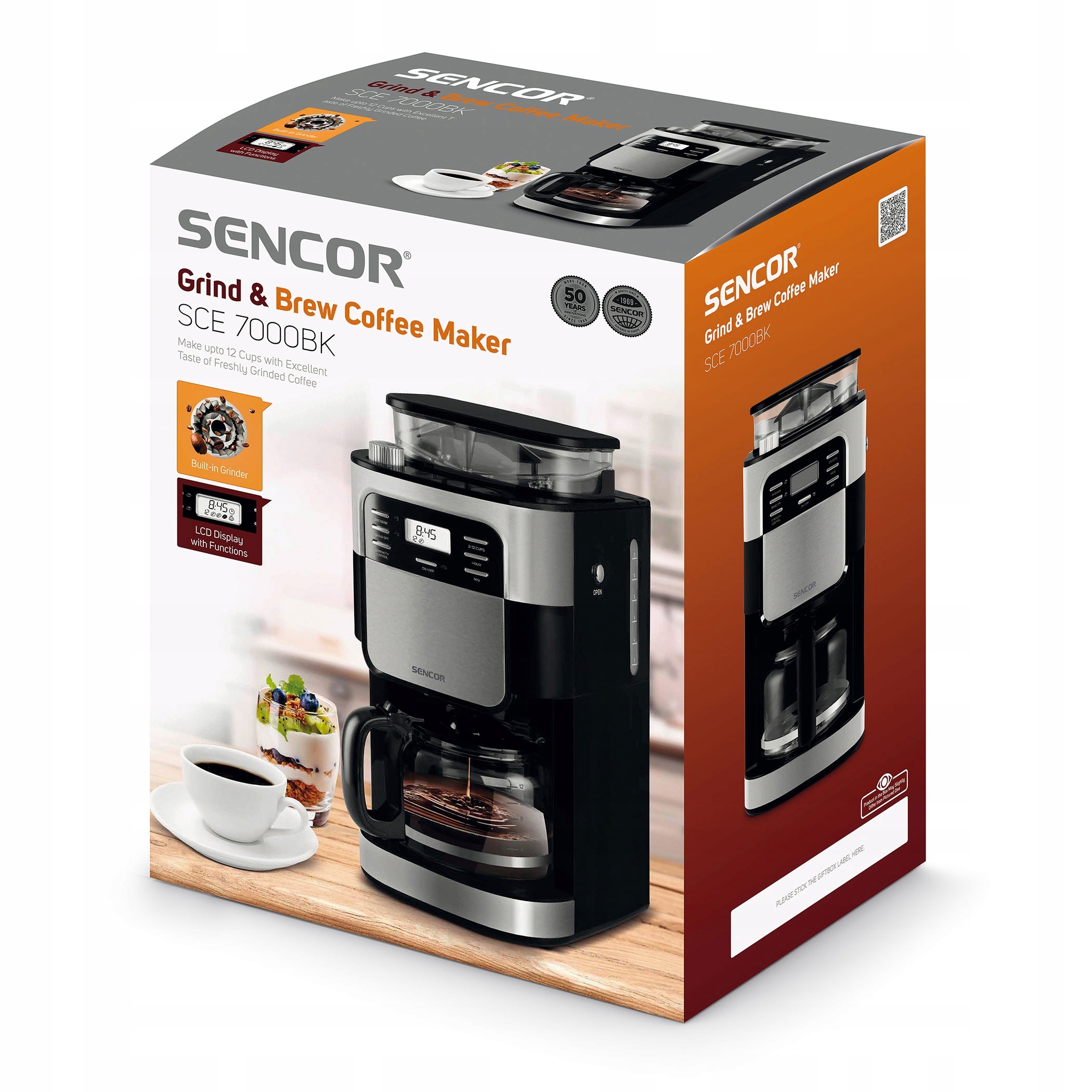 Ekspres przelewowy Sencor SCE7000BK 1,5 l