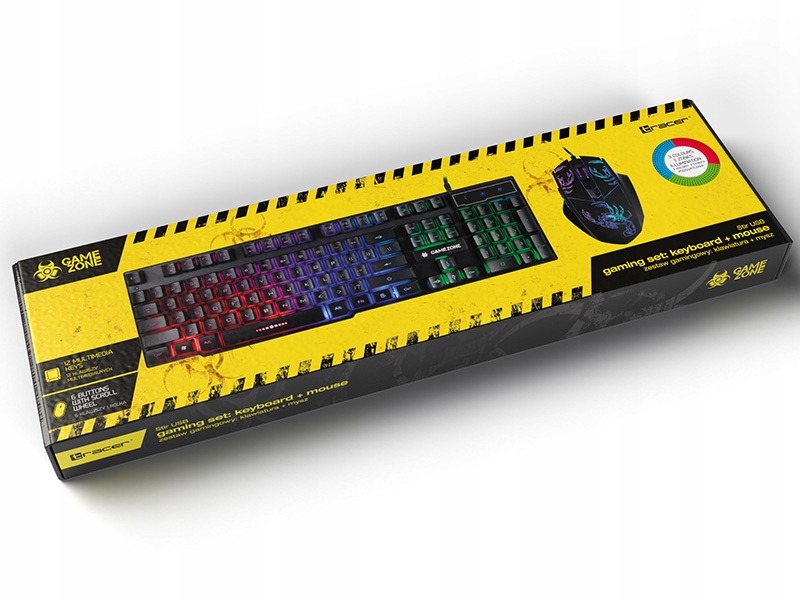 Zestaw mysz i klawiatura GAMEZONE STIR USB