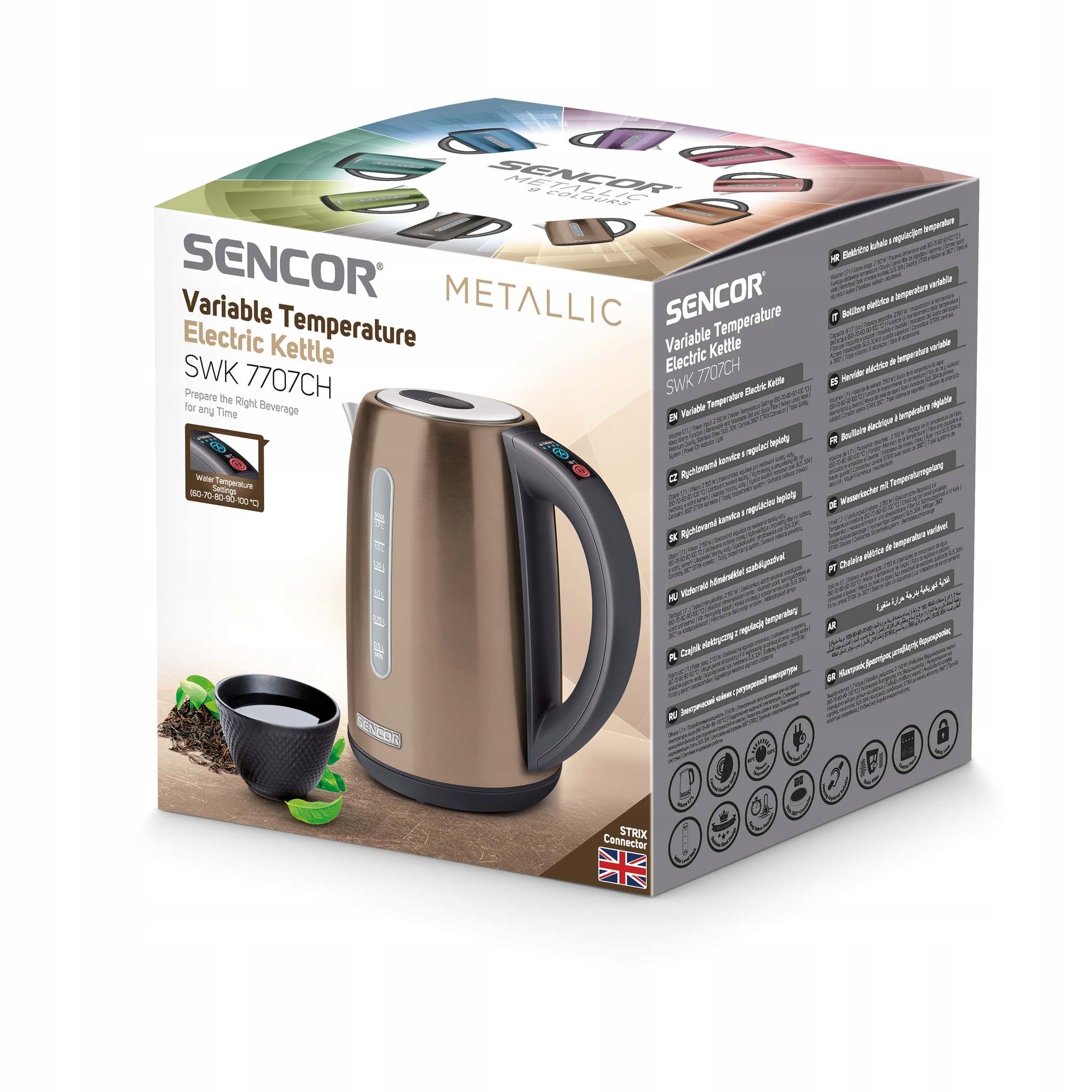 Czajnik Z Regulacją Temperatury Sencor SWK7707CH