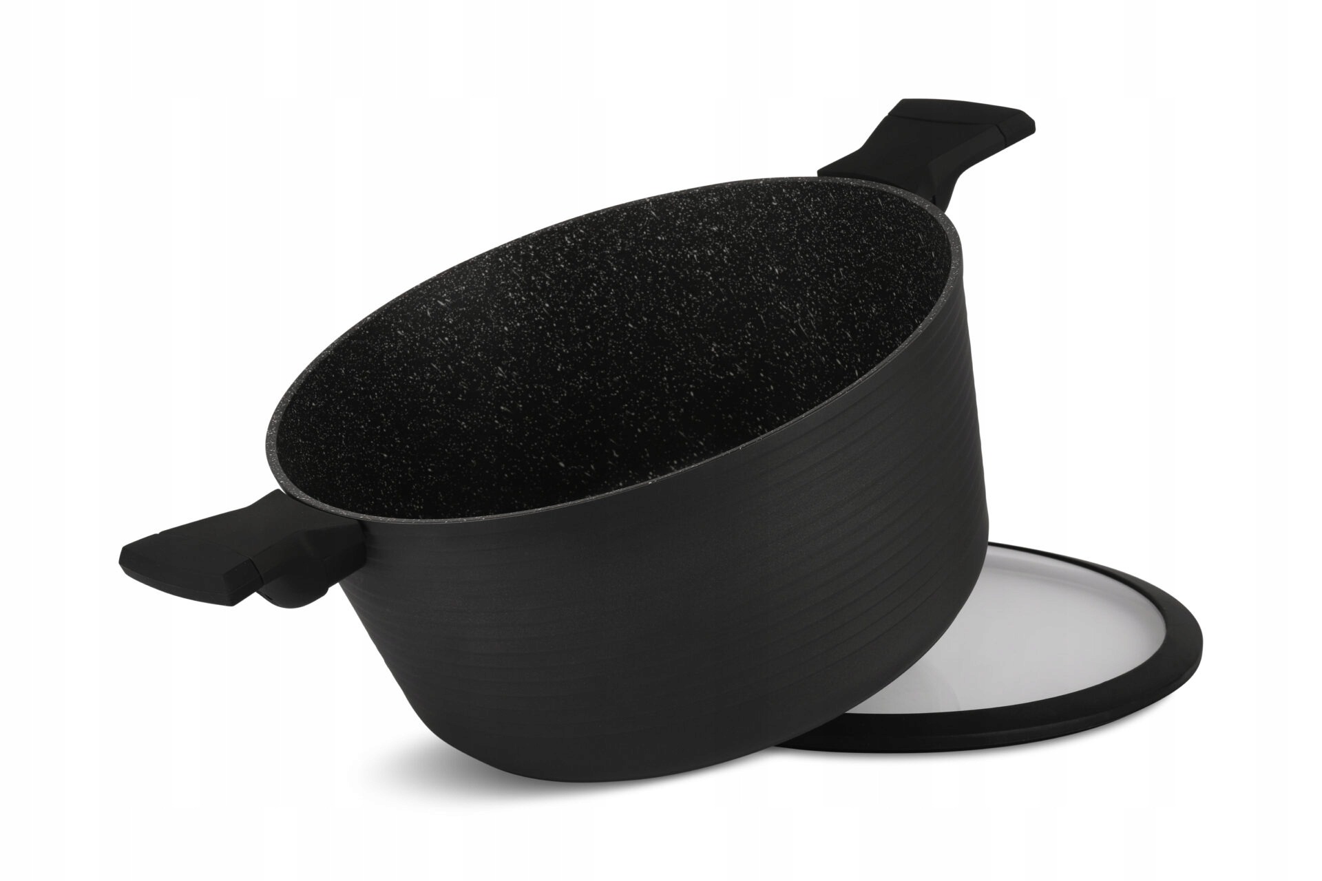 ZESTAW GARNKÓW 15 el. MARMUR GARNKI INDUKCJA 5643