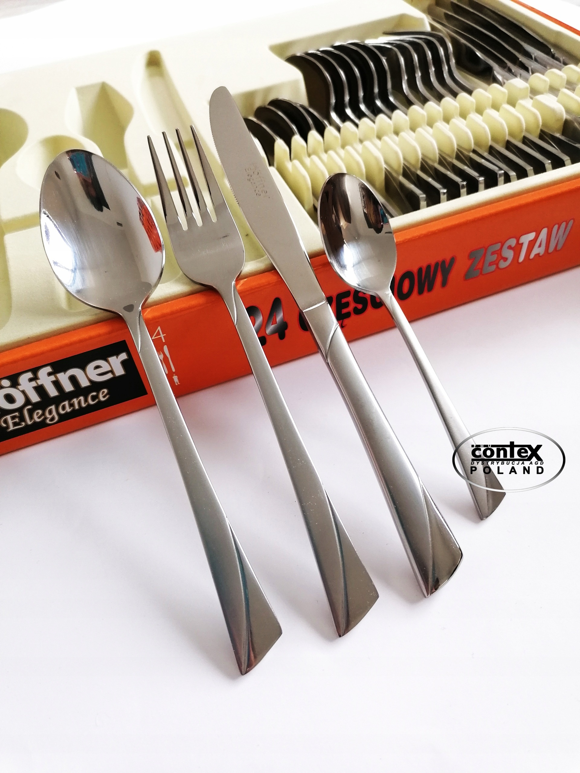 HOFFNER SZTUĆCE 48EL ZESTAW NA 12 OSÓB SATYNA