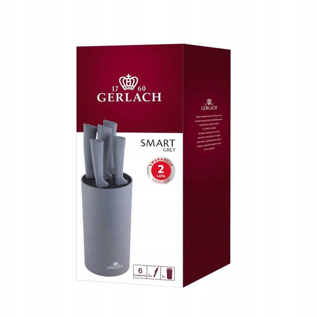 Gerlach Zestaw noży w bloku SMART GREY