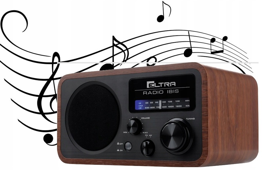 RADIO KUCHENNE RETRO SIECIOWE DREWNO