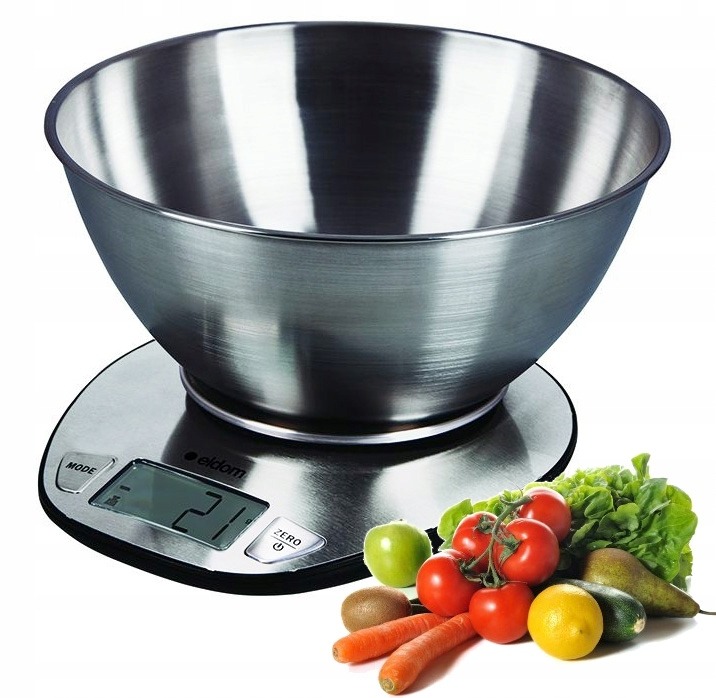 ELEKTRONICZNA WAGA KUCHENNA Z MISĄ STALOWA