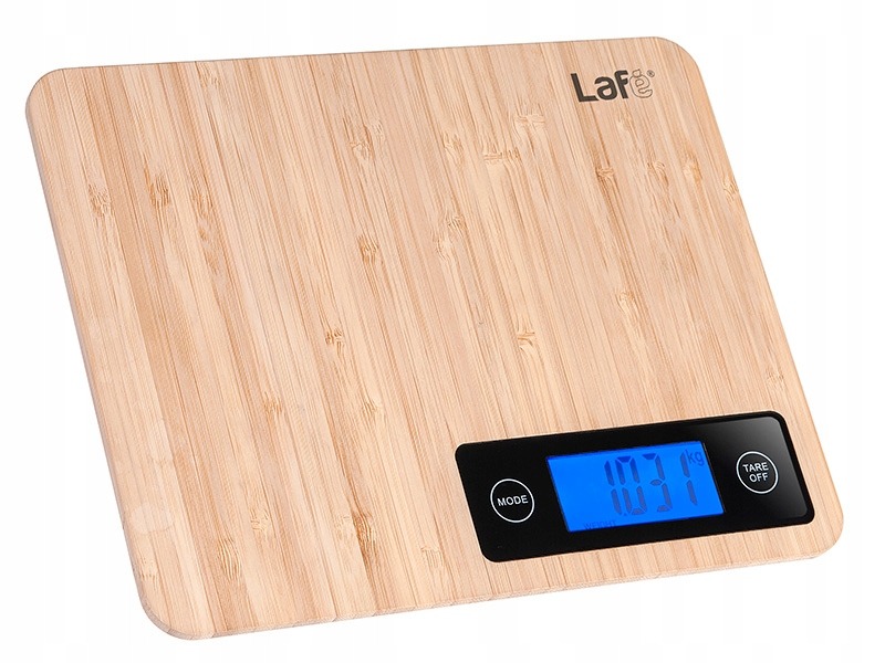 LAFE waga kuchenna WKS003 wyświetlacz 5kg bambus