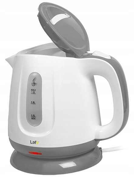 CZAJNIK ELEKTRYCZNY BEZPRZEWODOWY 1L SZARY BIAŁY