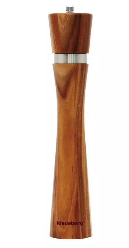 MŁYNEK DO PIEPRZU SOLI DREWNIANY AKACJOWY 31,5 CM