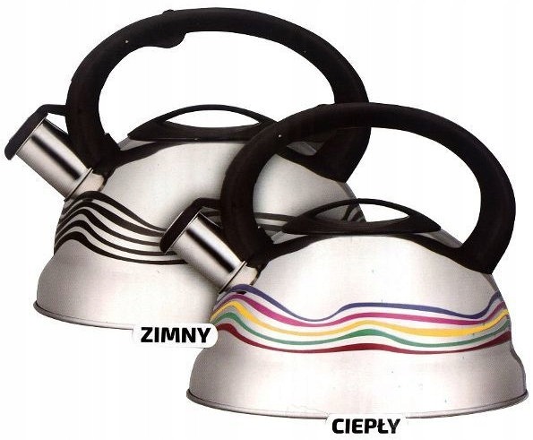 Czajnik stalowy z gwizdkiem Indukcja GAZ