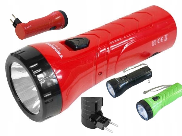 Latarka 7 LED Tiross zasięg 150m akumulator 600mAh