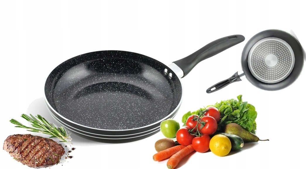 MALA PATELNIA INDUKCJA GAZ CERAMICZNA GRANIT 20 CM